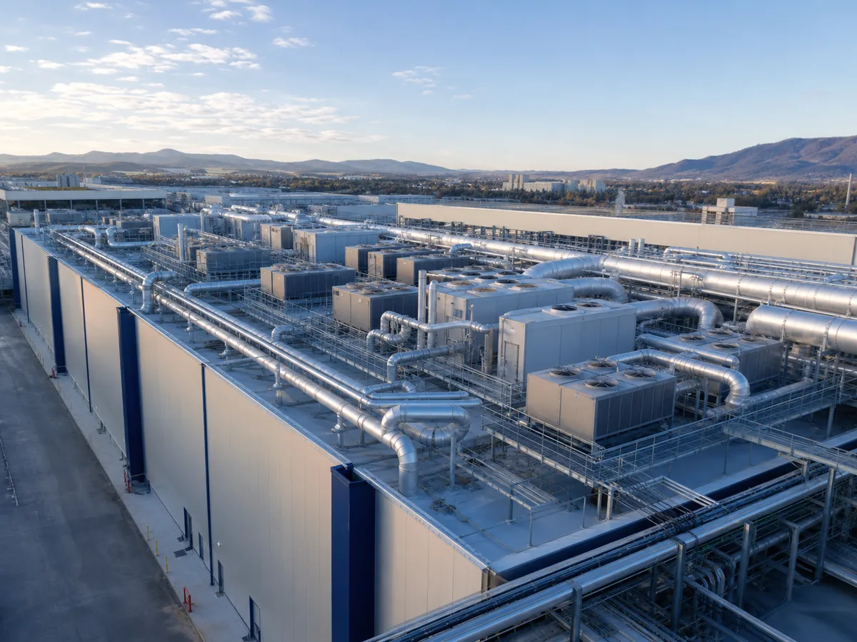 Sistemas HVAC redundantes en una planta de producción industrial